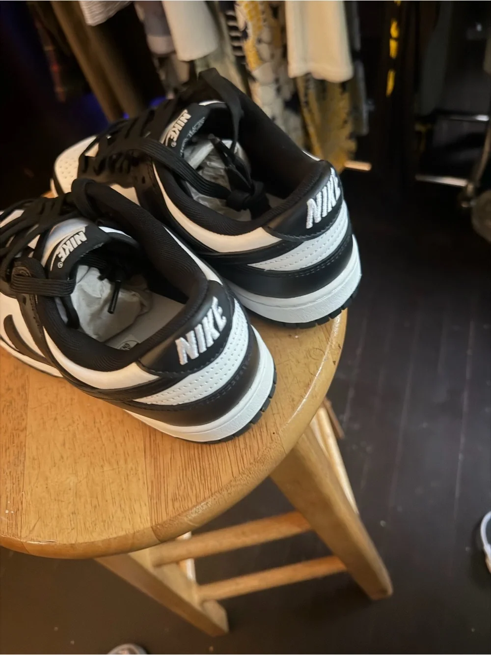 Nike Black and White Low-Top Sneakers